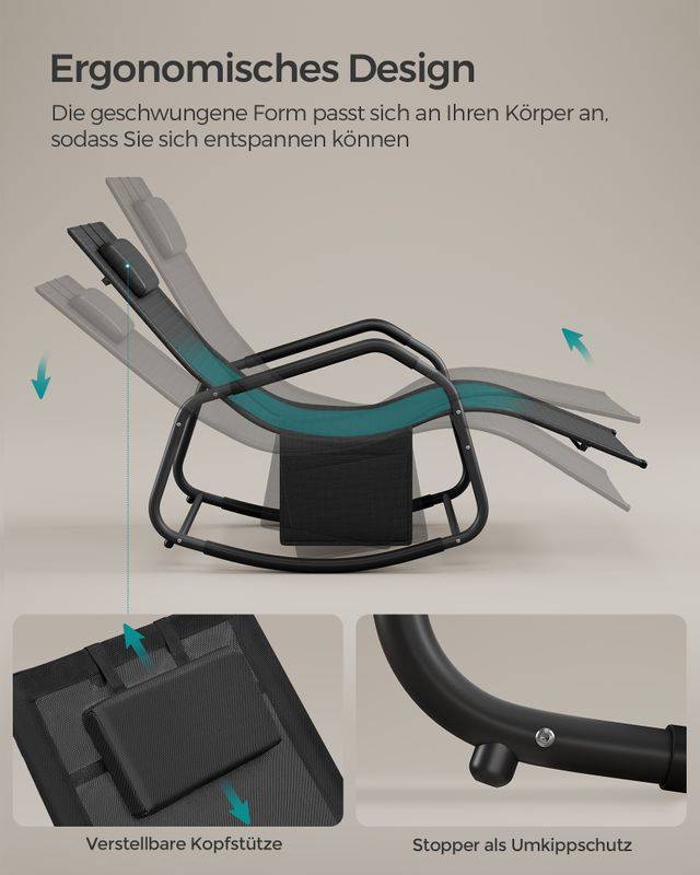 Songmics SONGMICS Schaukelstuhl Neueste Stile