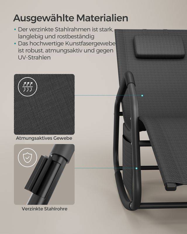 Songmics SONGMICS Schaukelstuhl Neueste Stile