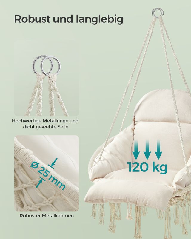 Songmics SONGMICS Hängestuhl für Garten mit dickem Kissen Bis zu 60% Rabatt
