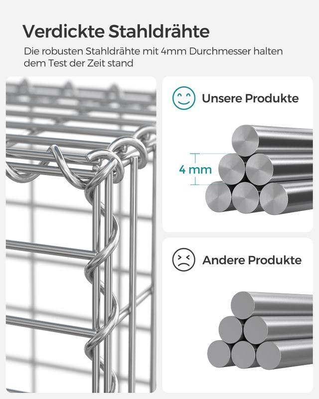 Songmics SONGMICS Steingabione aus Metallgitter Discount Store für neue Produkte