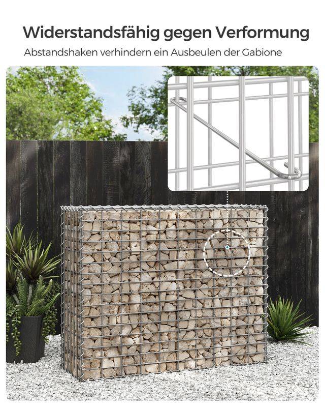 Songmics SONGMICS Steingabione aus Metallgitter Discount Store für neue Produkte