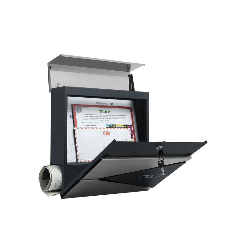 Songmics SONGMICS Briefkasten mit Zeitungsfach Im Verkauf
