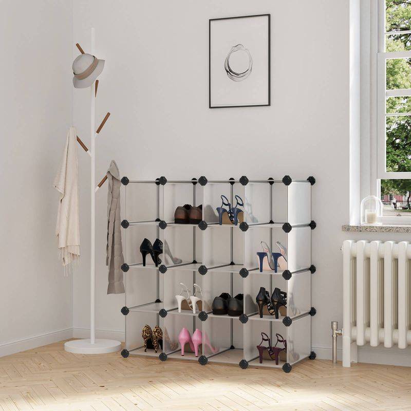 Songmics SONGMICS Kleiderschrank aus Kunststoff mit Steckregal Zeitlich begrenztes Angebot