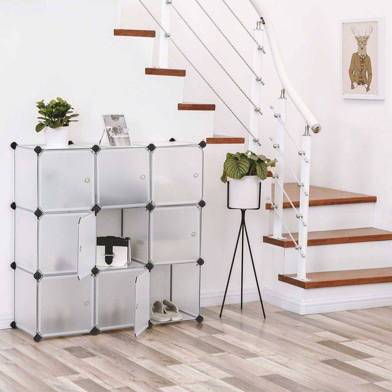 Songmics SONGMICS DIY-Regalsystem aus 9 Würfeln Große Rabatte