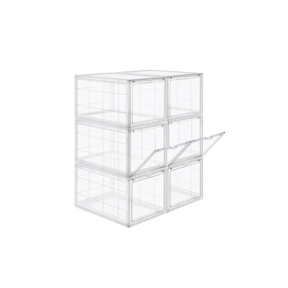 Songmics SONGMICS Kunststoffbox mit durchsichtiger Tür