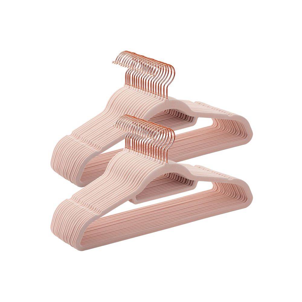 Songmics SONGMICS Samtkleiderbügel mit drehbarem Haken in Roségold Clearance-Verkauf