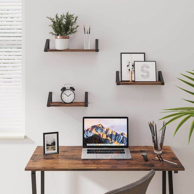 Songmics VASAGLE Industrie-Look Wandregale 3er Set Speichern exportieren
