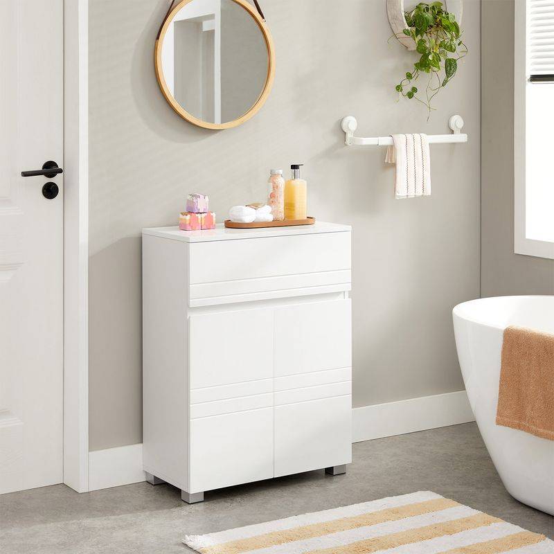 Songmics VASAGLE Badezimmerschrank weiß Outlet