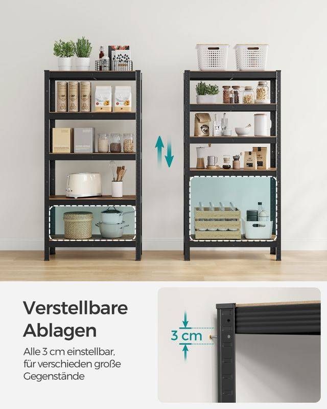 Songmics SONGMICS Schwerlastregal mit 5 verstellbaren Ablagen Hotsell