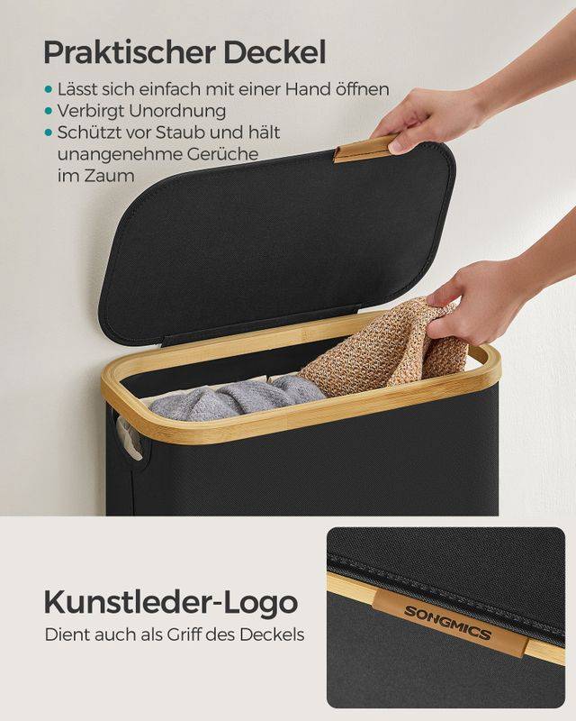 Songmics SONGMICS Wäschekorb mit Deckel Exklusivangebot