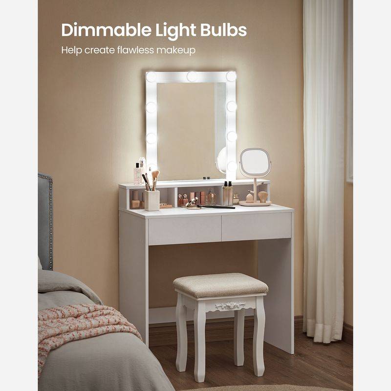 Songmics VASAGLE Schminktisch mit LED-Beleuchtung Cyber Monday