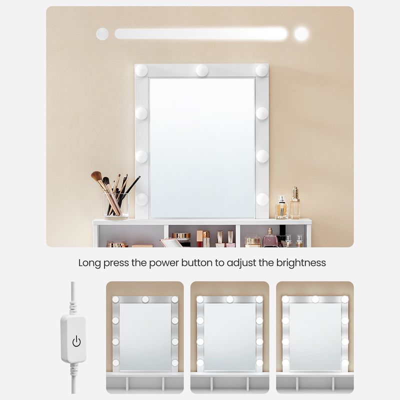 Songmics VASAGLE Schminktisch mit LED-Beleuchtung Cyber Monday