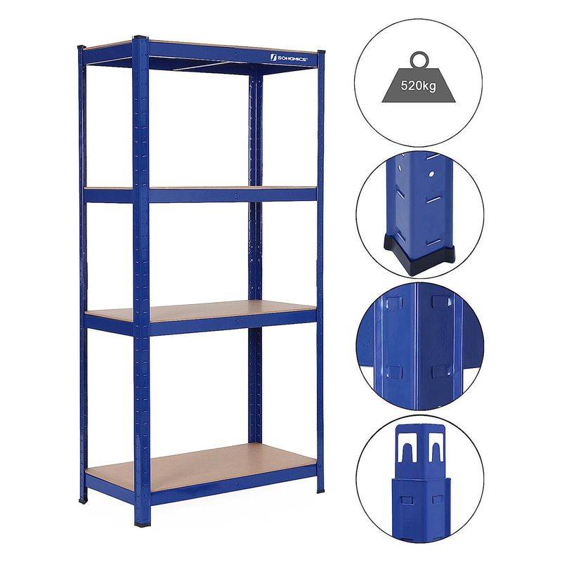 Songmics SONGMICS Schwerlastregal mit 4 verstellbaren Ablagen Online Outlet