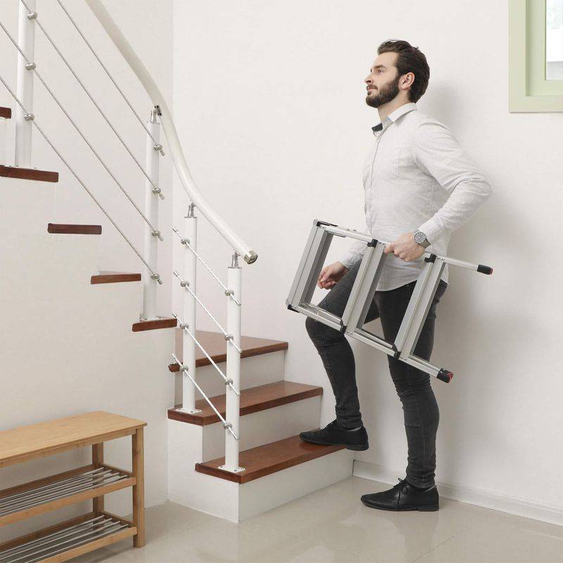 Songmics SONGMICS Aluminiumleiter mit 3 Stufen Blitzangebot