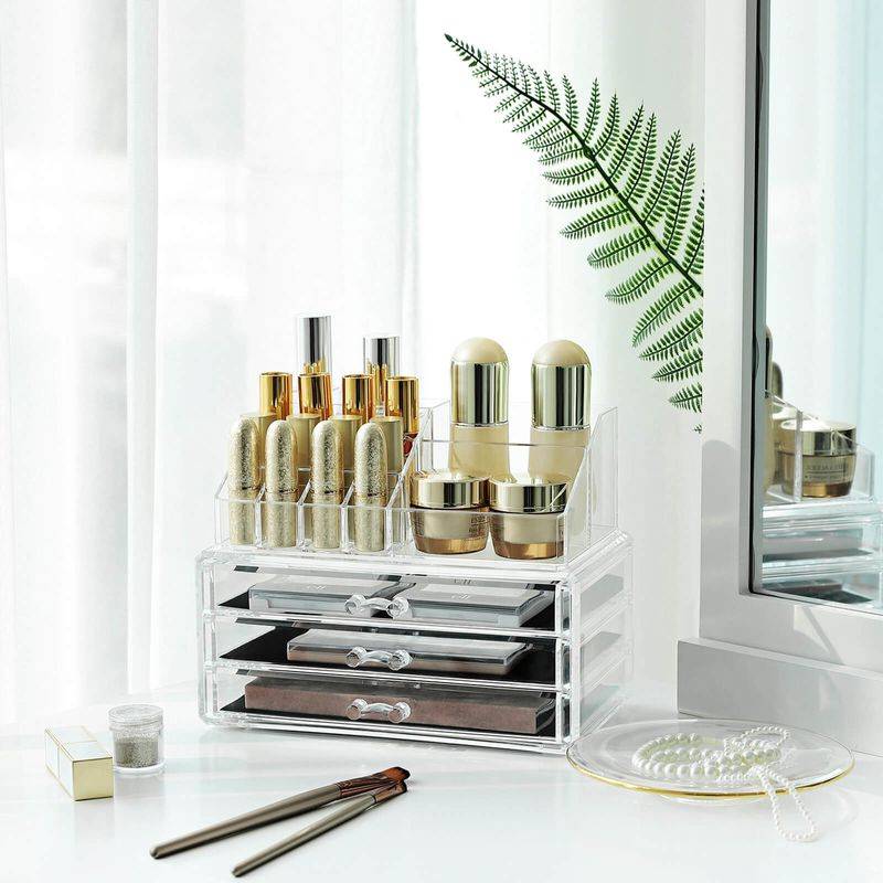 Songmics SONGMICS Kosmetik-Organizer mit 3 Schubladen Kostenlose Rückgabe