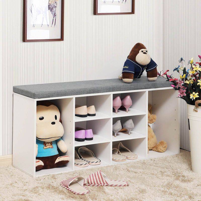 Songmics VASAGLE Schuhbank mit Polsterung und 10 Fächern Discount Store für neue Produkte