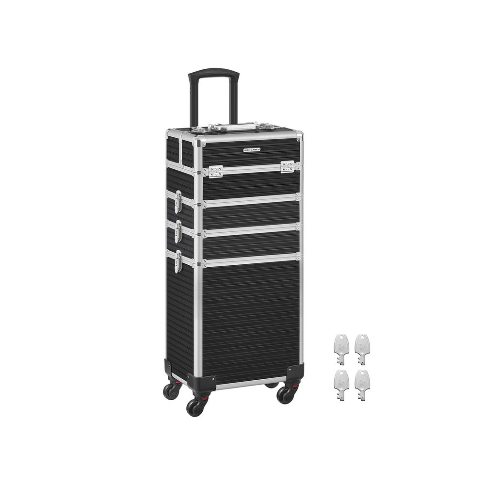 Songmics SONGMICS 4-in-1 Schminkkoffer abschließbar