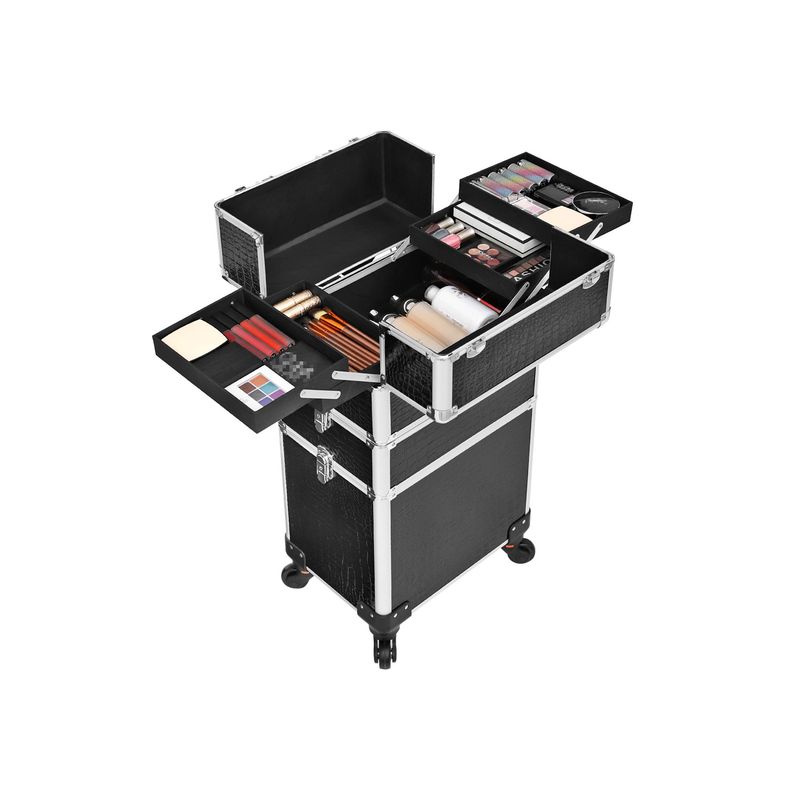 Songmics SONGMICS Make-Up Trolley 1 Schublade Schwarz Fabrikladen