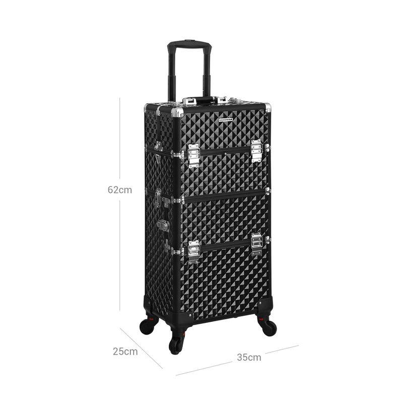 Songmics SONGMICS 3-in-1 Make-up-Trolley Schwarz Speichern exportieren