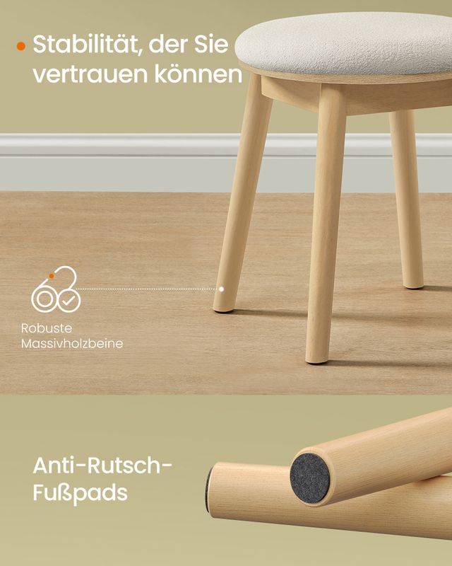Songmics SONGMICS HOME Schminkhocker rund Boho-Stil Rabatte dieses Monats