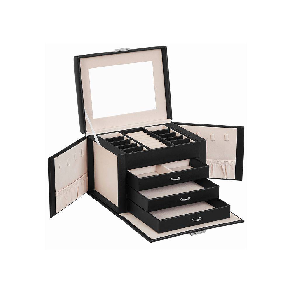 Songmics SONGMICS Schmuckkasten mit 4 Ebenen