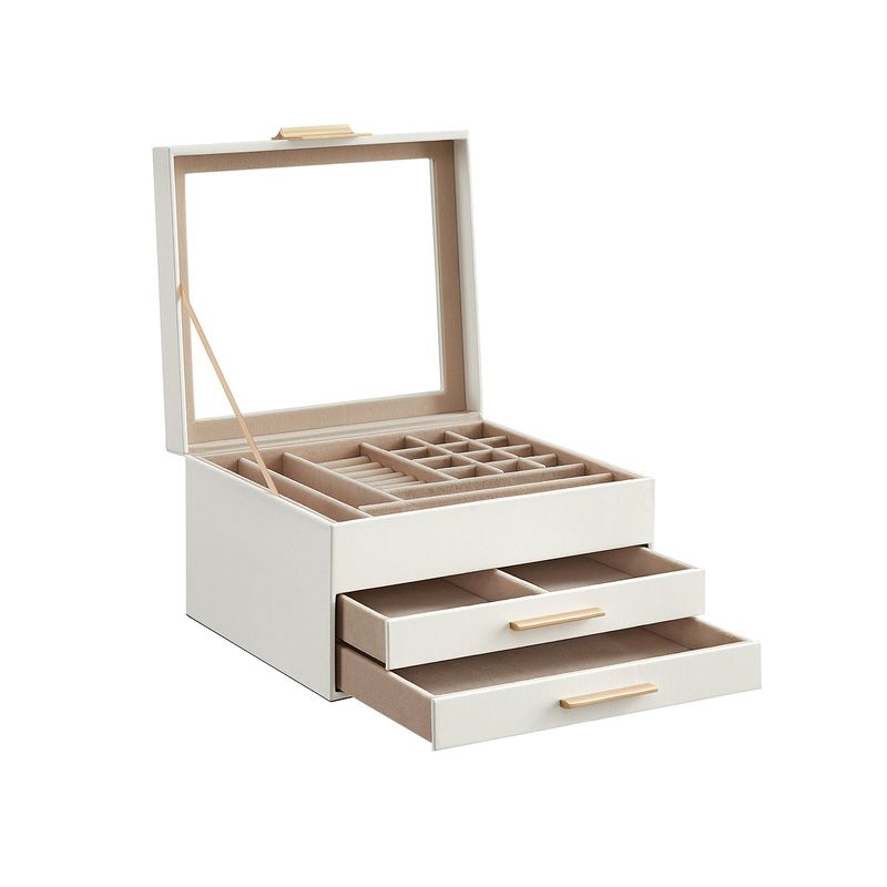 Songmics SONGMICS Schmuckbox mit Glasdeckel Angebote