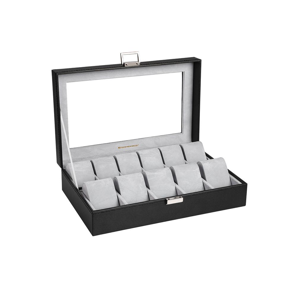 Songmics SONGMICS Elegante Uhrenbox für 11 Uhren