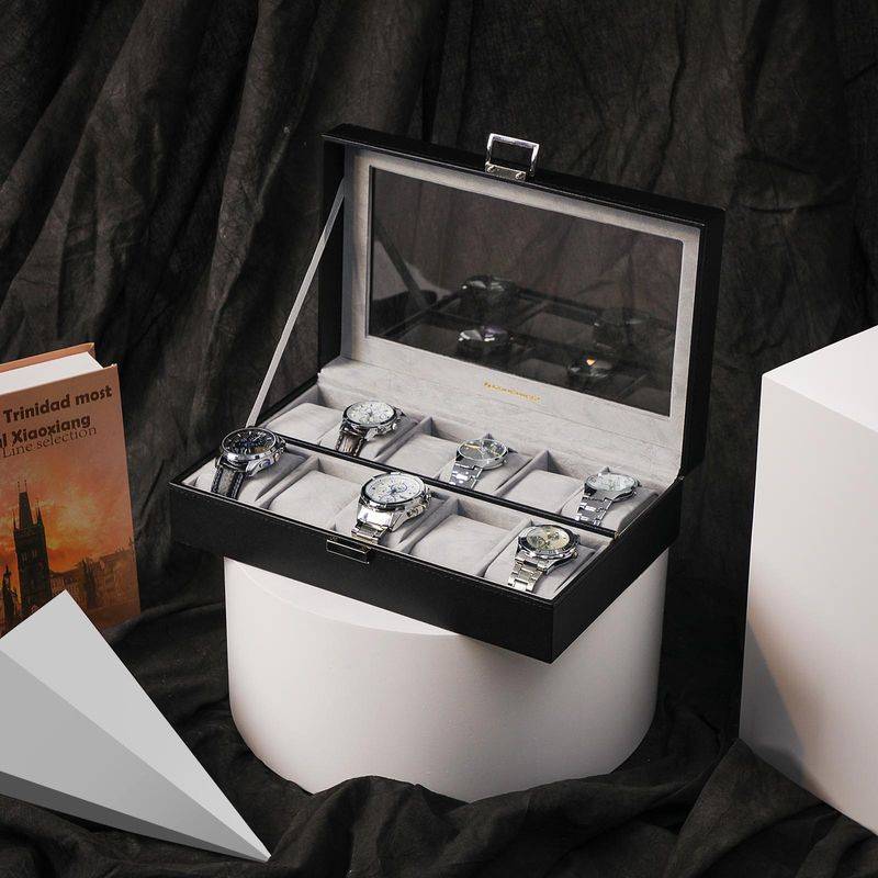 Songmics SONGMICS Elegante Uhrenbox für 11 Uhren Rabatt