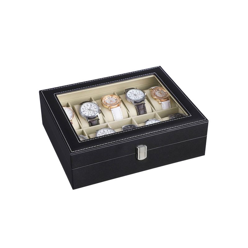 Songmics SONGMICS Uhrenbox mit 10 Fächern Begrenztes Angebot