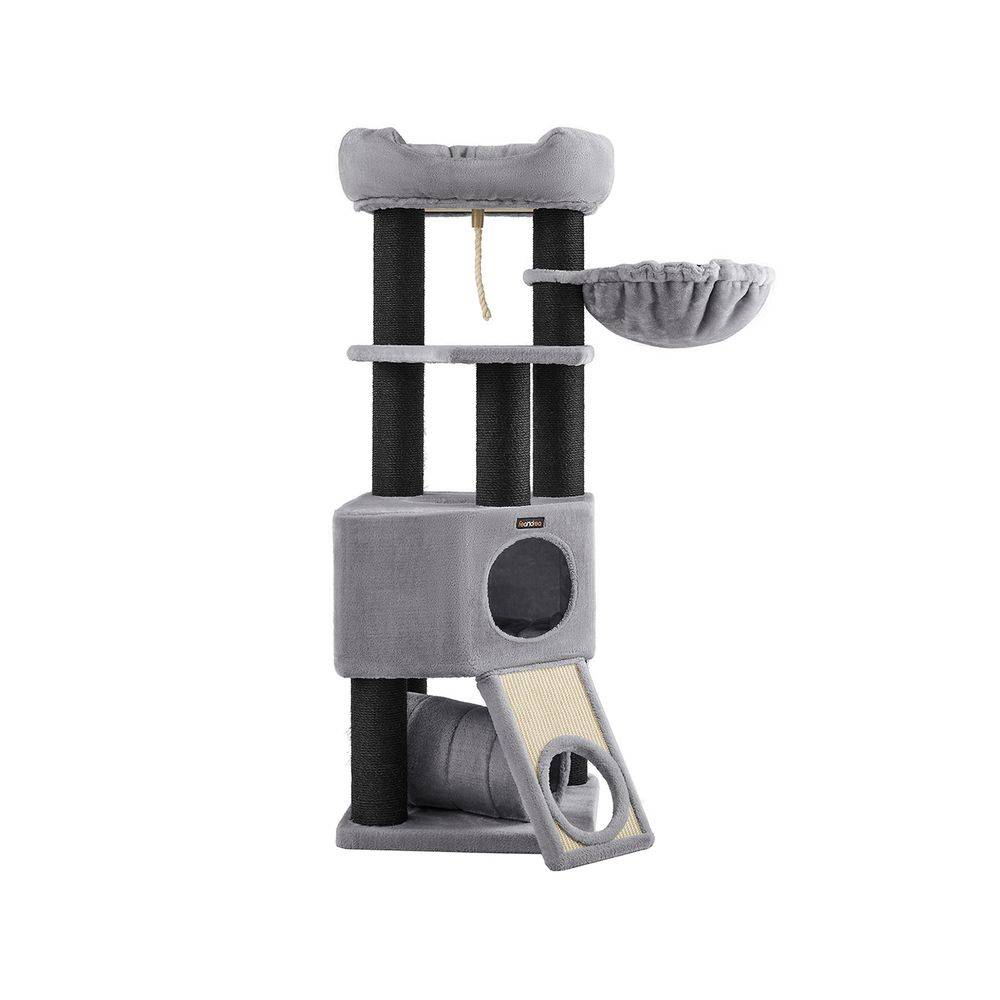 Songmics Feandrea Kratzbaum dicke Stämme 141 cm Grau Osterangebot