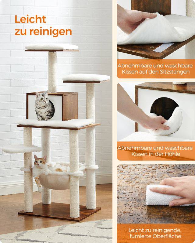 Songmics Feandrea Mehrstöckiger Kratzbaum mit Kuschelhöhle Top Angebot
