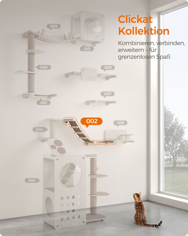 Songmics Clickat Kollektion - Nr. 002 Katzenkletterhängematte zur Wandmontage Sonderangebote