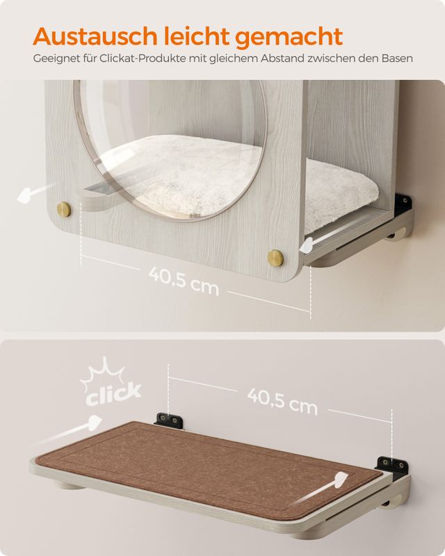 Songmics Clickat Kollektion - Nr. 010 Katzenhöhle zur Wandmontage Riesige Ersparnisse