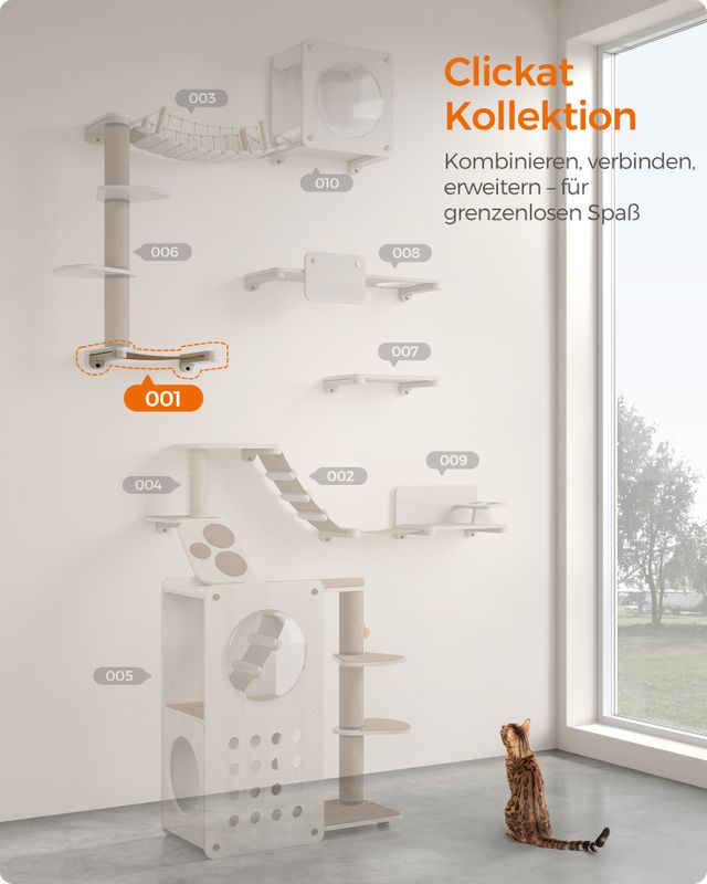 Songmics Clickat Kollektion - Nr. 001 Katzenhängematte zur Wandmontage Wochenangebot