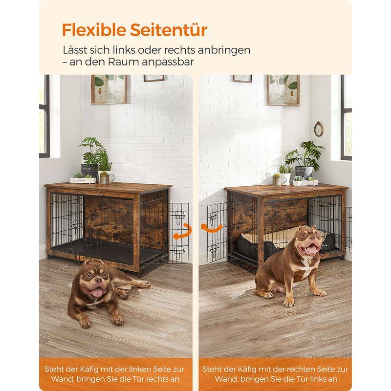 Songmics Feandrea Hundekäfig hochbelastbar für Zuhause mit herausnehmbarem Tablett Letzte 2 Tage