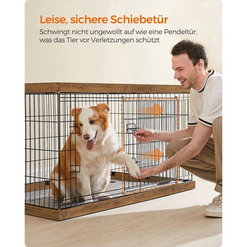 Songmics Feandrea Freilaufgehege mit Stahl-Gitter Letzter Tag