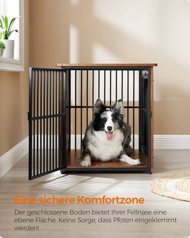 Songmics Feandrea Hundekäfig bis zu 32 kg mit 2 Türen Zeitbegrenzte Promotion