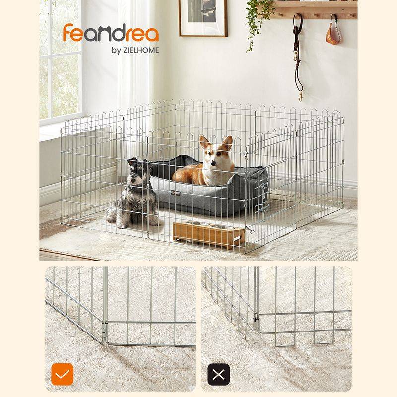 Songmics Feandrea Welpenauslauf aus Metall Bis zu 50% Rabatt