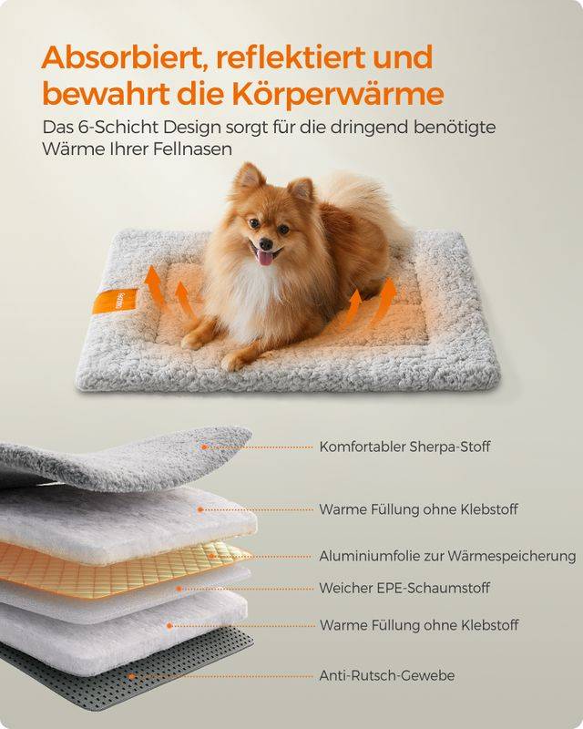 Songmics Feandrea Hundedecke für Hunde maschinenwaschbar zollfrei