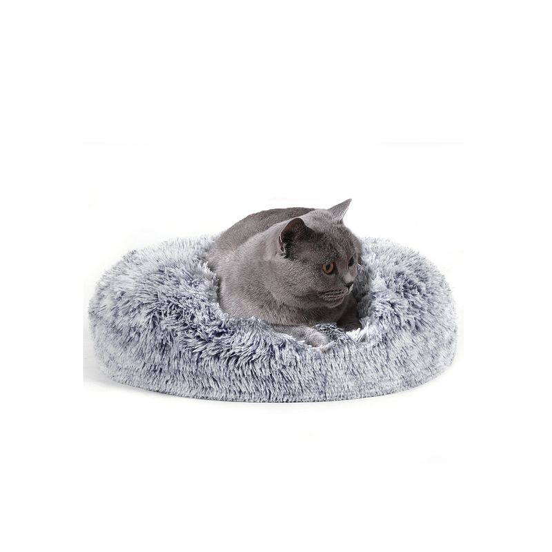Songmics Feandrea Hundebett in Donut-Form waschbar mit weichem Plüsch 50% Rabatt für begrenzte Zeit
