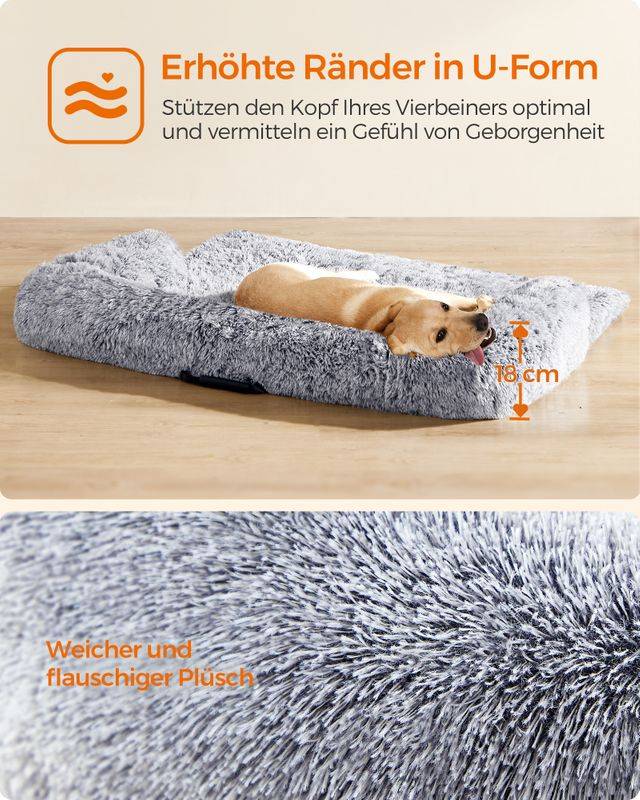 Songmics Feandrea FluffyHug Hundebett für kleine und mittelgroße Hunde Online