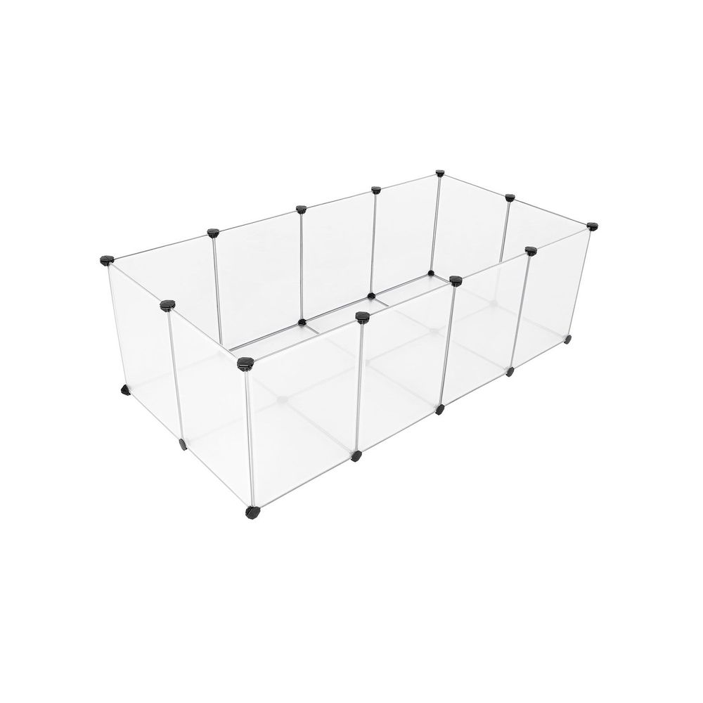 Songmics SONGMICS Freigehege aus Kunststoff mit Bodenplatten