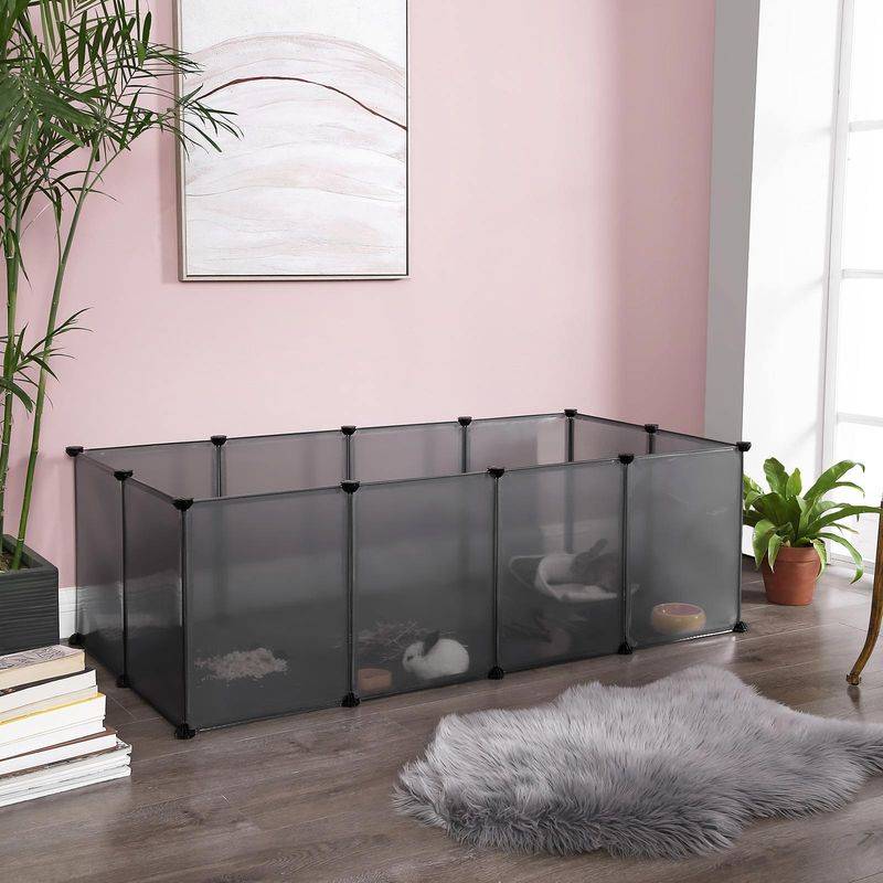 Songmics Feandrea Freigehege aus Kunststoff Grau Online Shopping