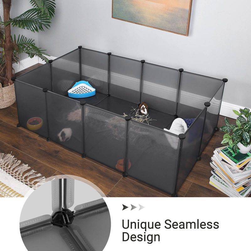 Songmics Feandrea Freigehege aus Kunststoff Grau Online Shopping