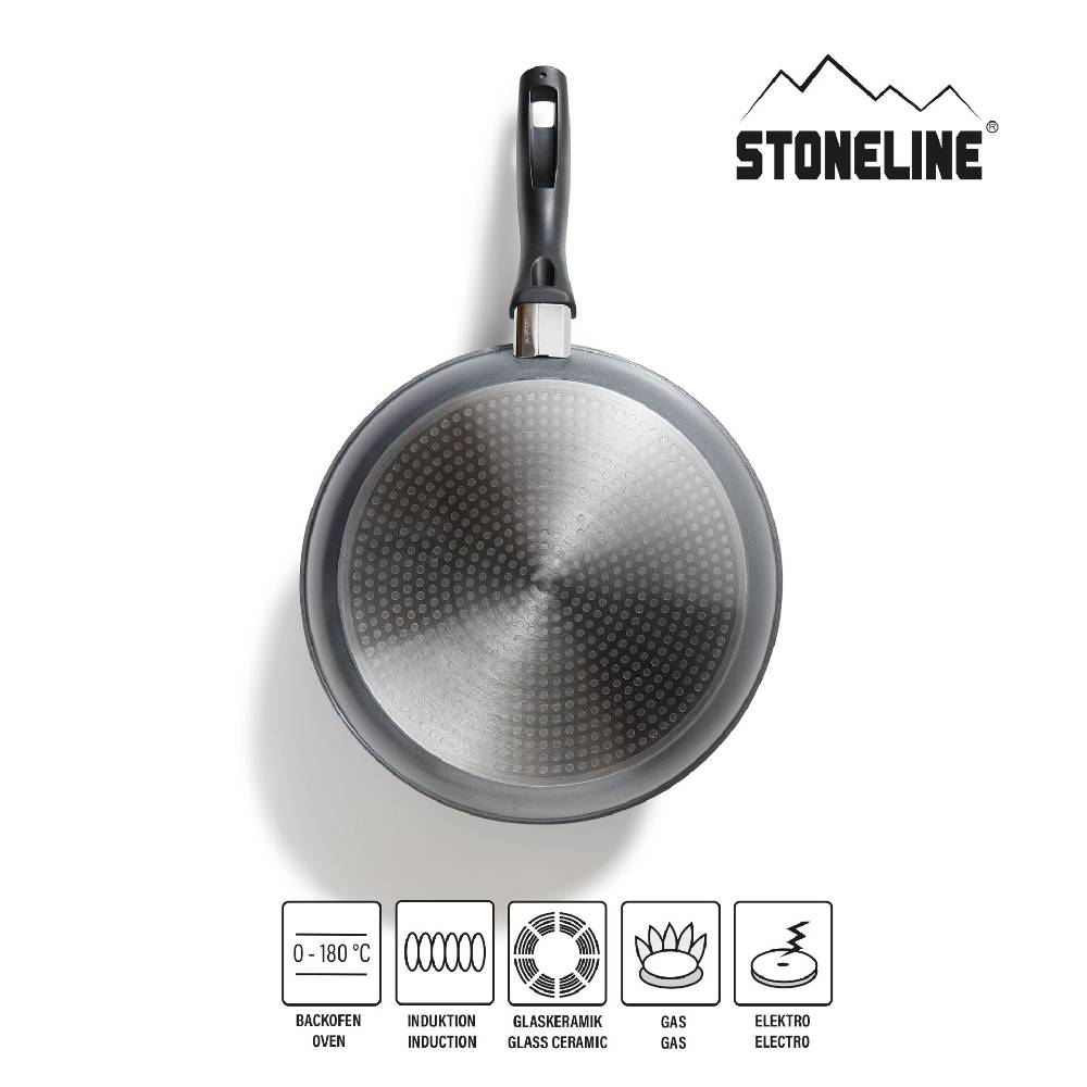 ﻿Stoneline Bratpfanne 28 cm ohne Deckel - Schwarz Nur für heute