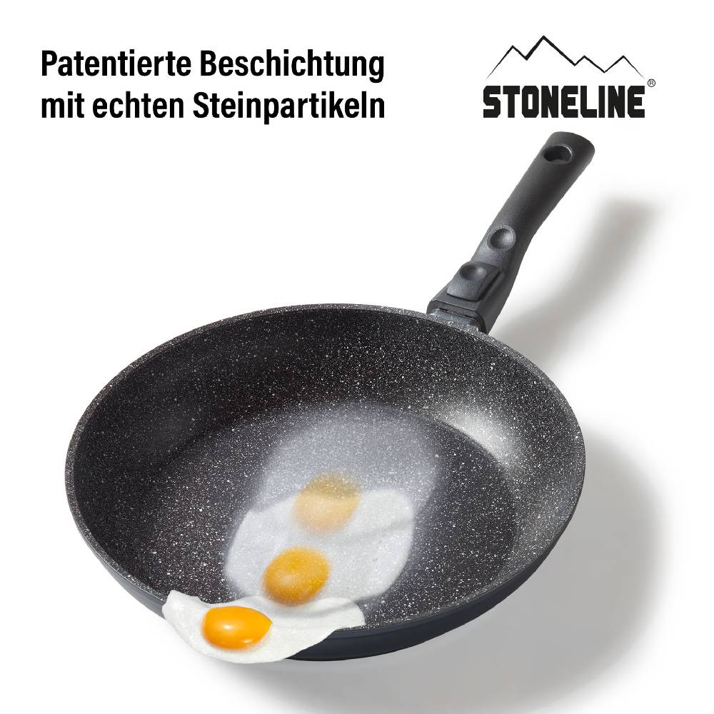 Stoneline Bratpfanne 28 cm mit abnehmbarem Griff ohne Deckel Sonderangebot der Fabrik