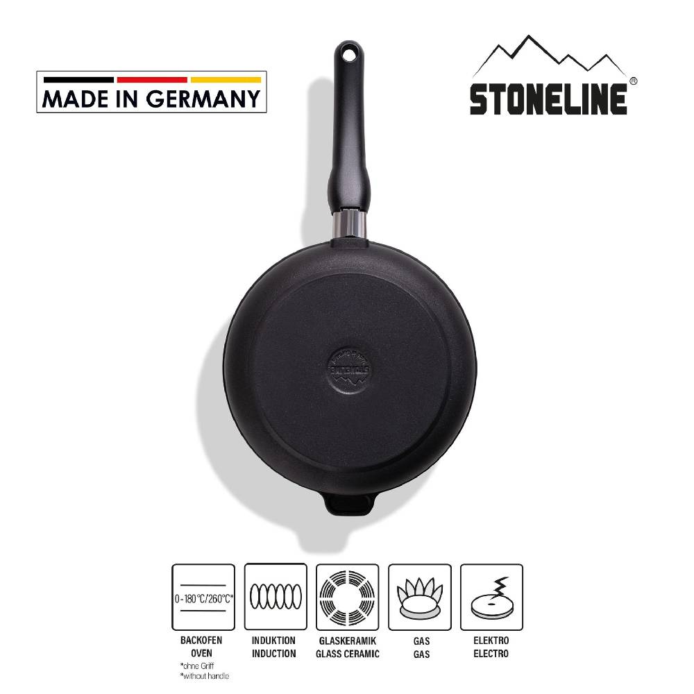 Stoneline Bratpfanne 24 cm mit abnehmbarem Griff ohne Deckel Riesige Rabatte