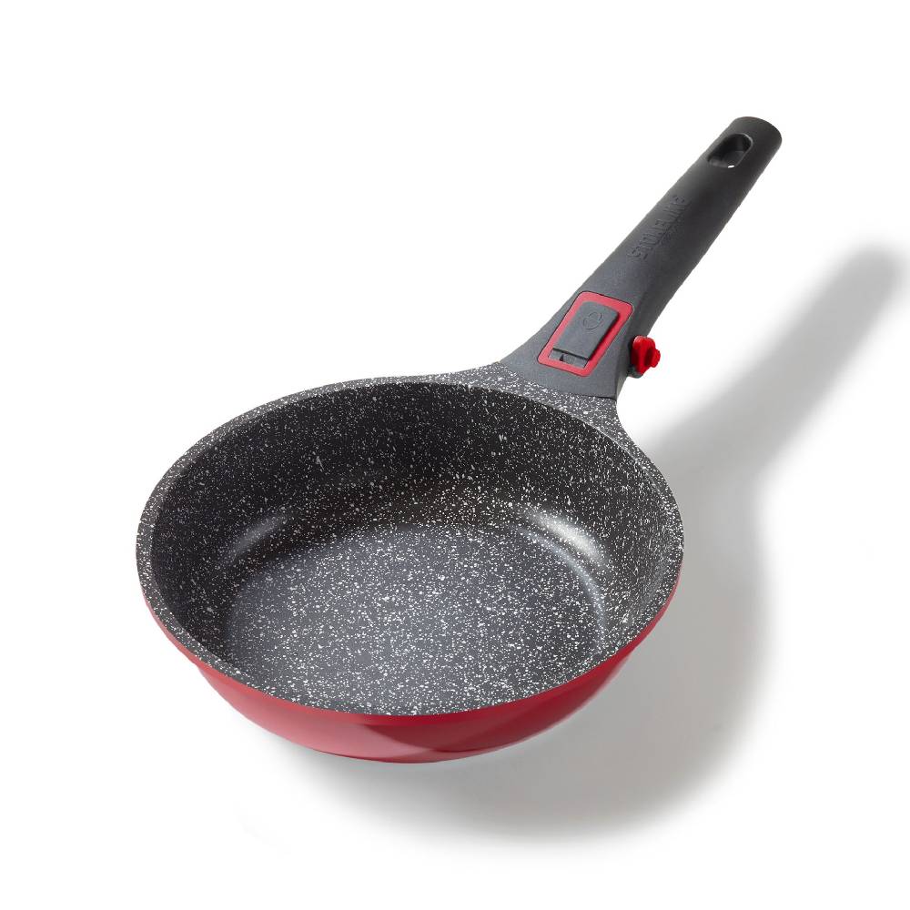 Stoneline Bratpfanne 20 cm mit abnehmbarem Griff ohne Deckel - Rot