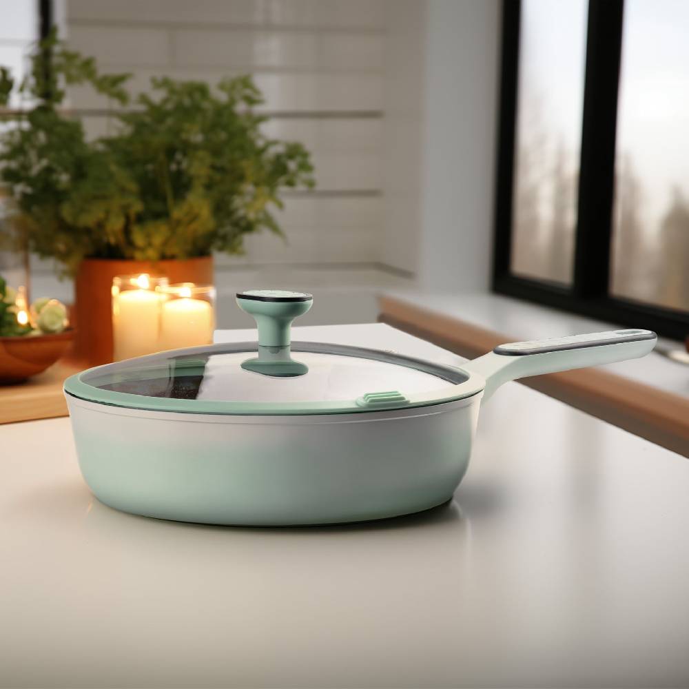 Stoneline Schmorpfanne 28 cm Mint mit Deckel Begrenzt auf 3 Tage