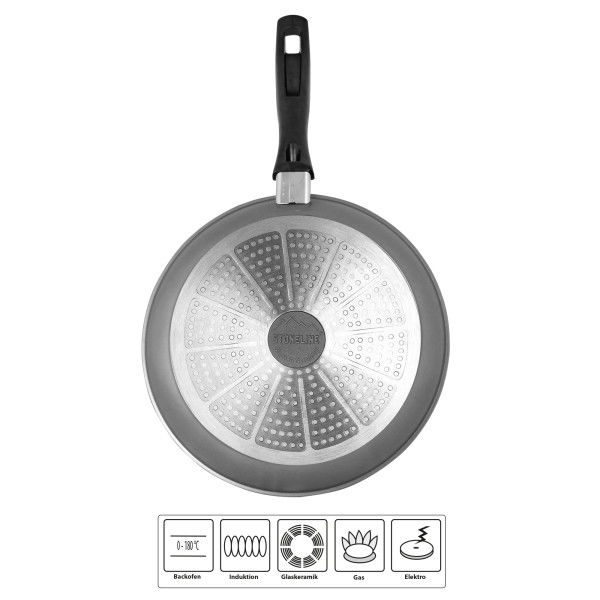 Stoneline Schmorpfanne 24 cm mit Deckel - Schwarz Black Friday Preise